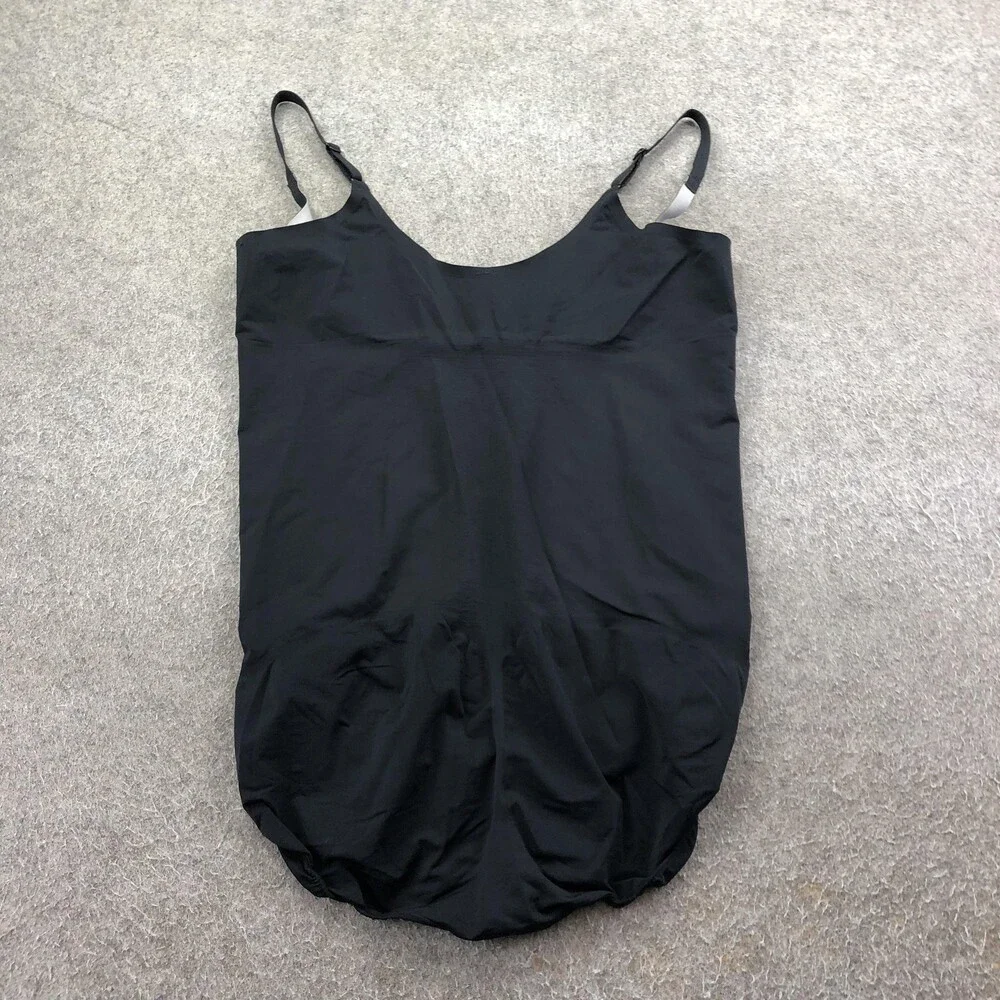 Spanx Shapewear Bodysuit Womens 3X Black Adjustable Straps Slimming Control